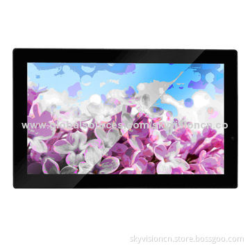 19-inch LED digital photo frame, 1,080P, video player with POS display